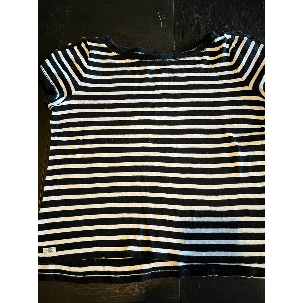 Ralph Lauren Striped T-Shirt Top Nautical Casual Short Sleeve